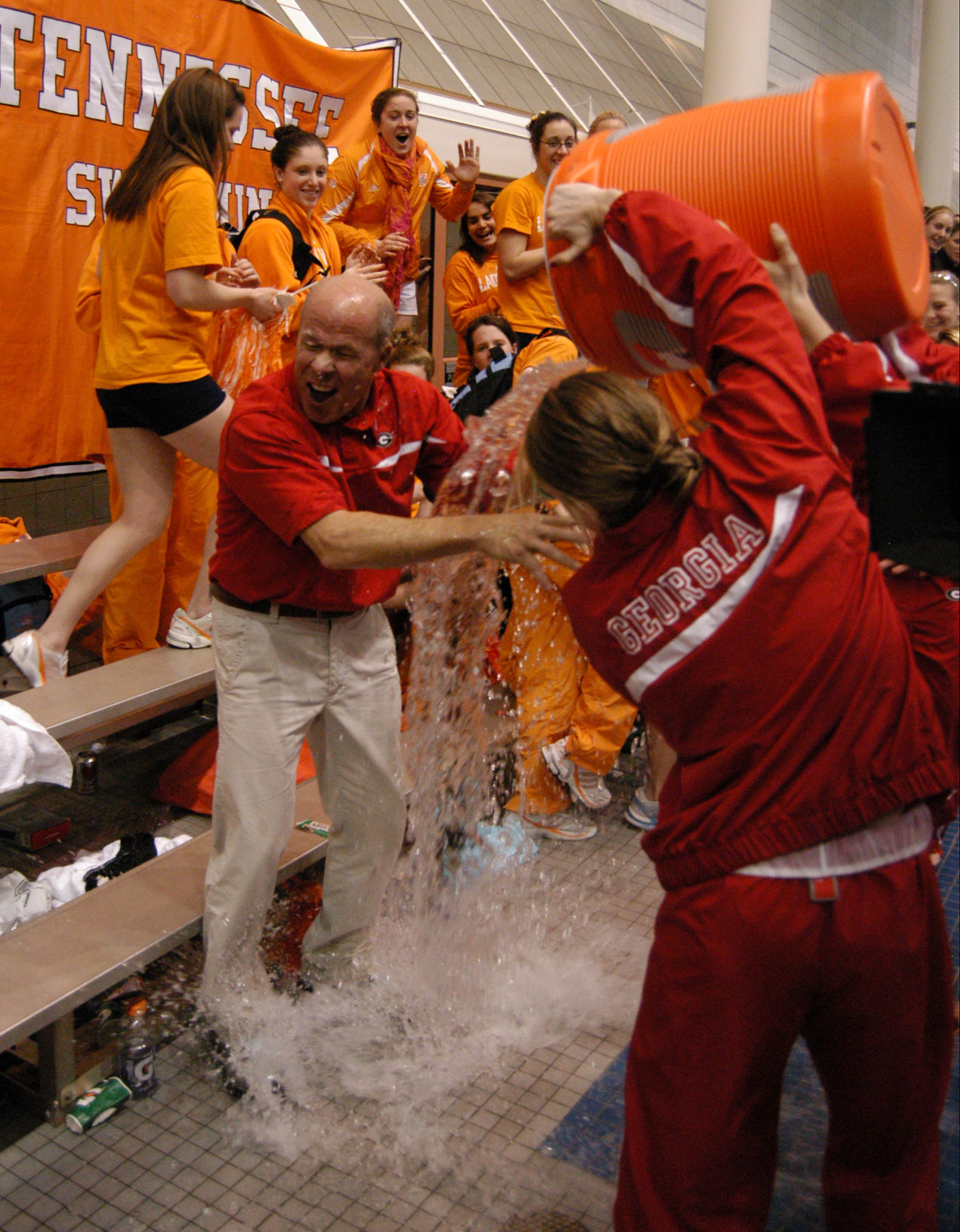 Jack Bauerle celebrates win